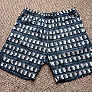 Supreme Blue and White Striped Shorts